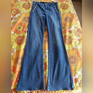 Gap Denim High Rise Flare 8/29 Long
